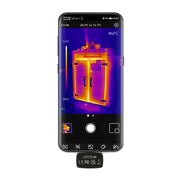 Cámara Termográfica Térmica Infrarroja para Android UTi721M