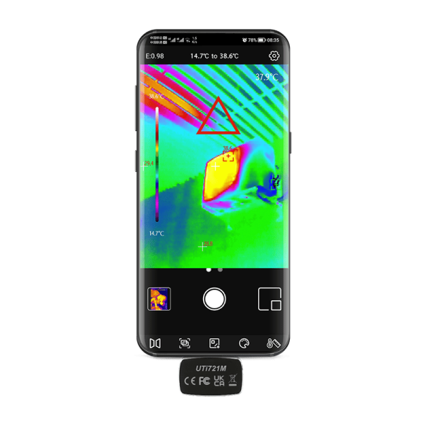 Cámara Termográfica Térmica Infrarroja para Android UTi721M