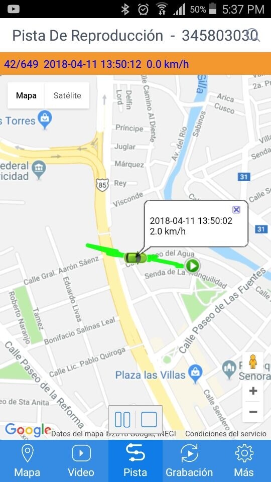 Rutas directo al celular con la APP