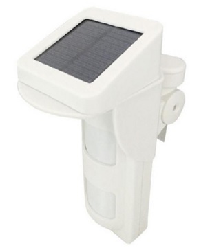 Sensor Infrarrojo para exteriores con panel solar, ideal para jardines